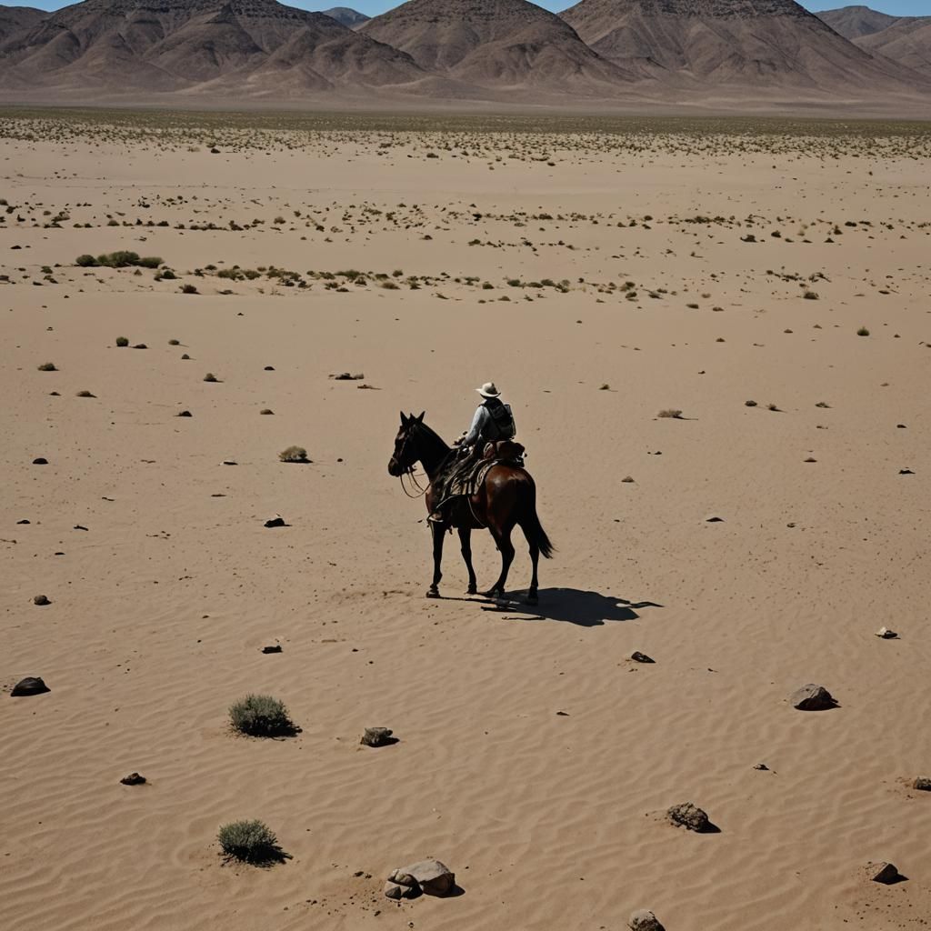Desert Journey on a Horse with No Name