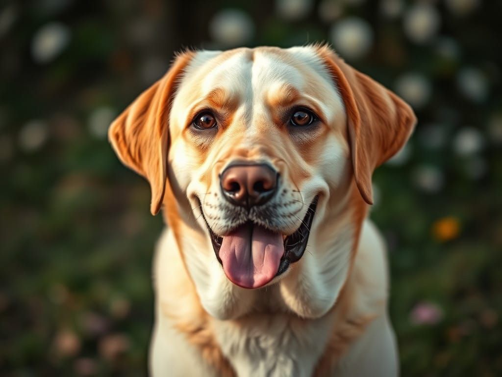 Hyperrealistic Photography of a Labrador in a Cinematic Land...