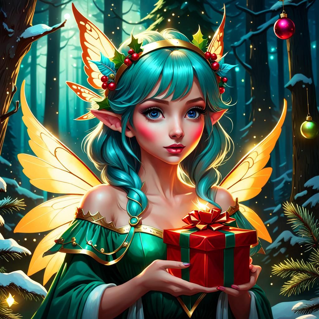 Christmas elf fairy