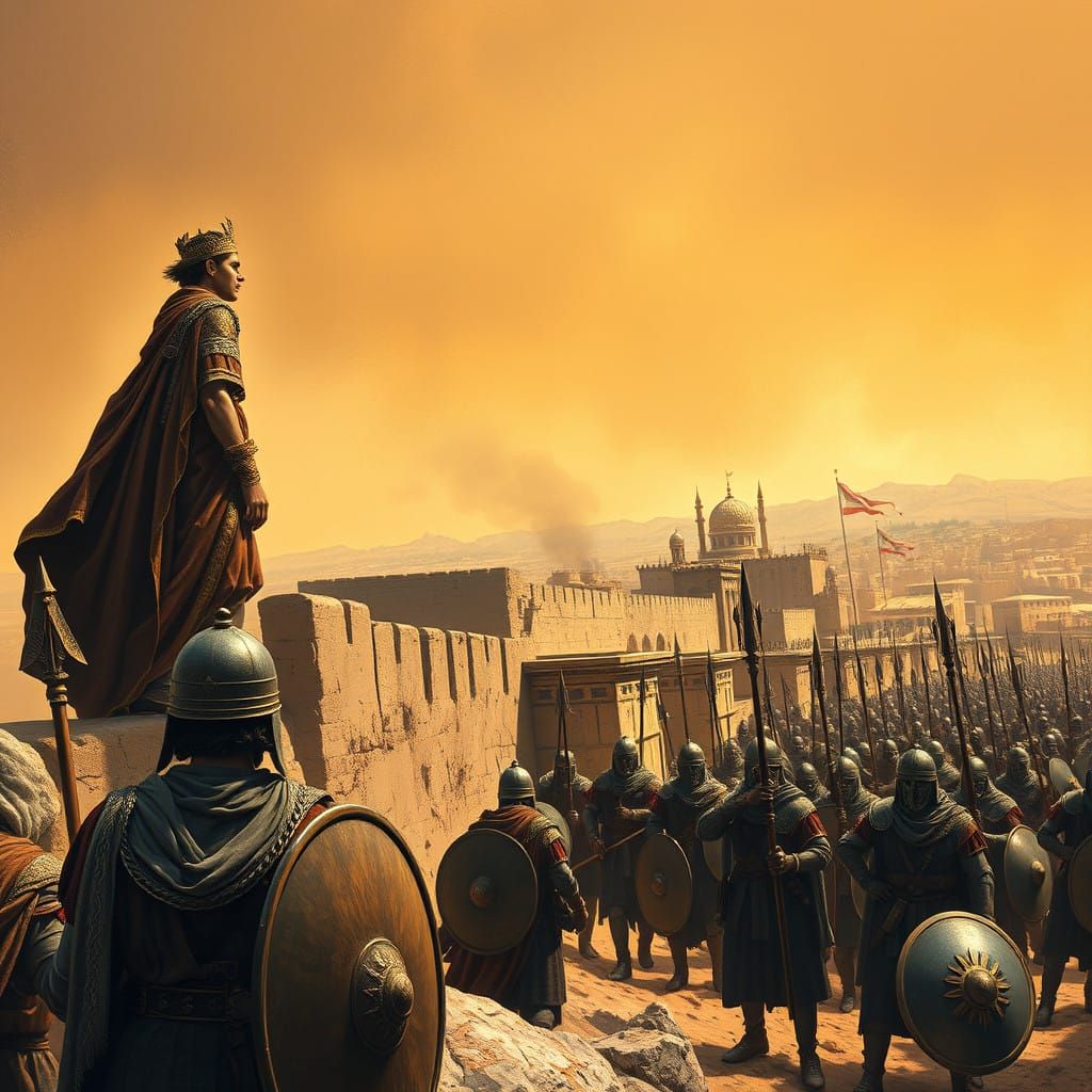 Ancient Judahite King Jehoiakim Defends Jerusalem Against Ba...