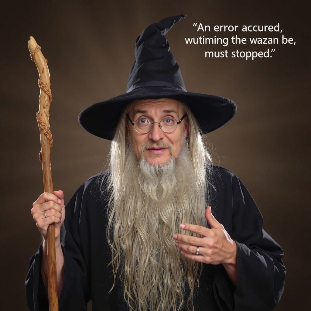 Wizard Stopped Due to Error