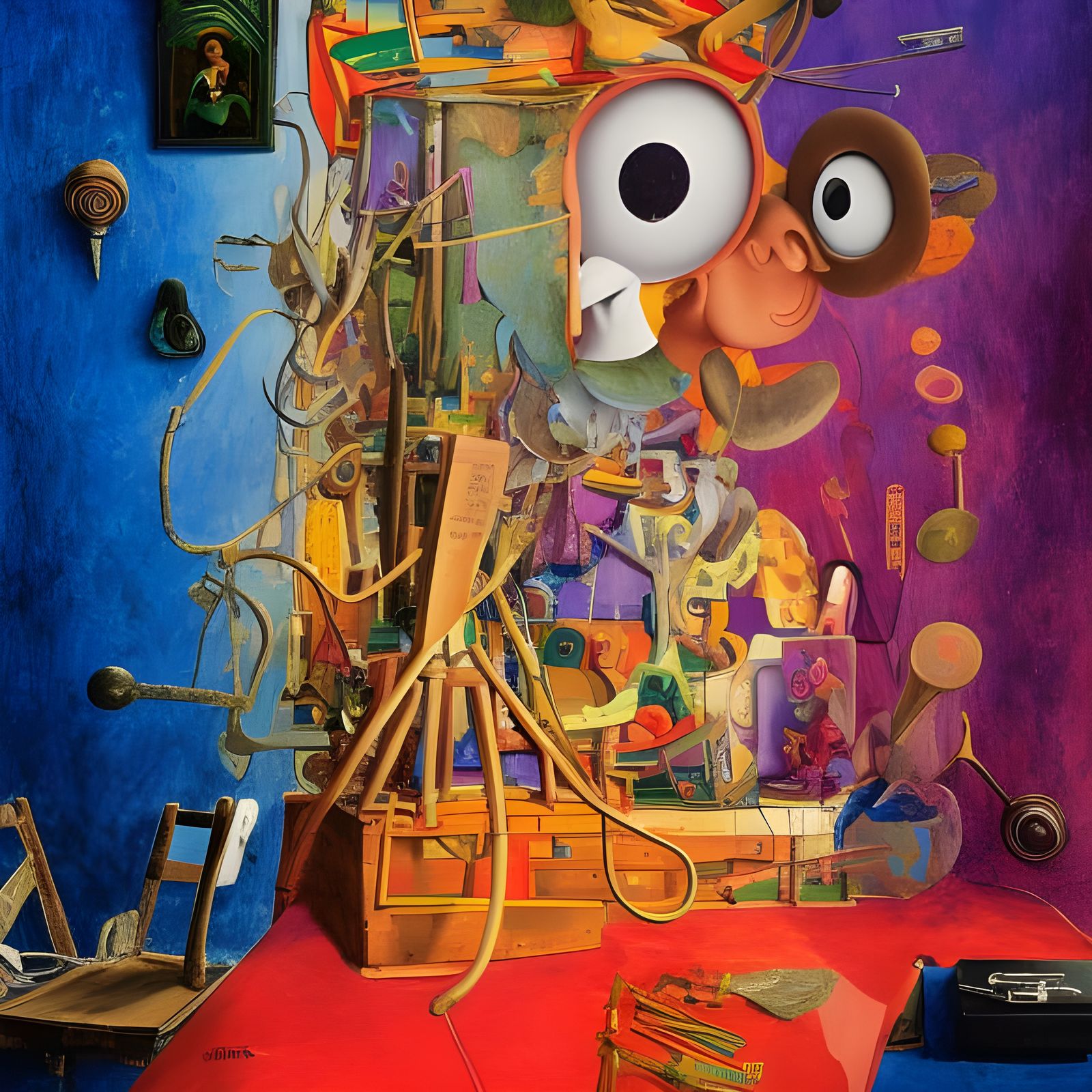 Surreal Abstract Art with Magical Particles