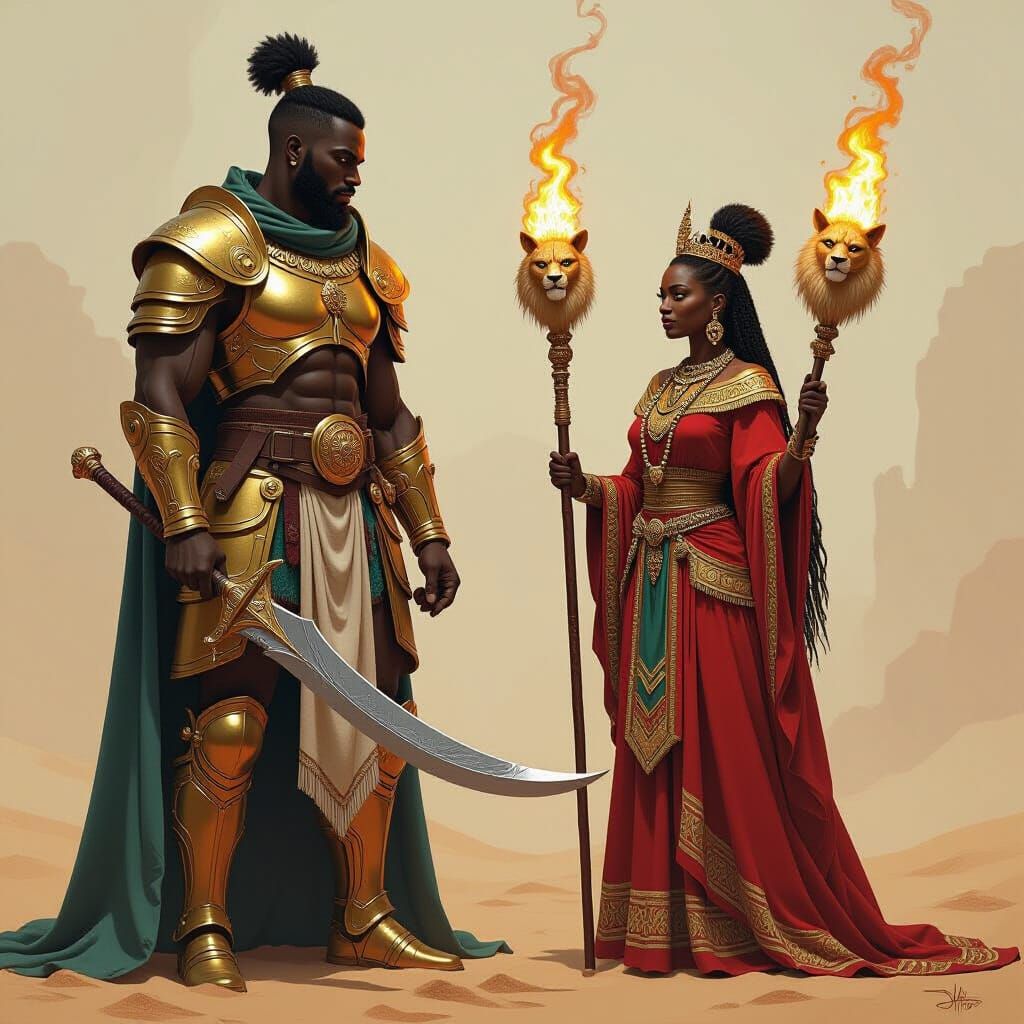 Epic Battle: African Queen vs Armored Warrior