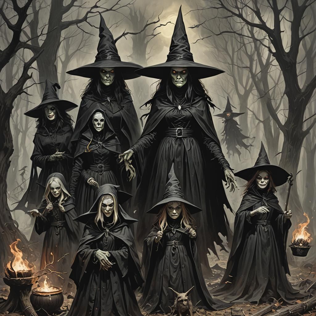 Sinister Salem Witch Coven by Rutkowski