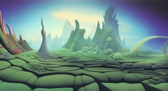 Mystical Dreamscape with Dynamic Lighting