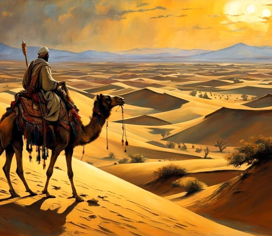 Desert Explorer in Rugged Terrain