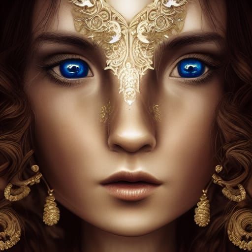 Detailed Portrait of a Princess in 8k Resolution