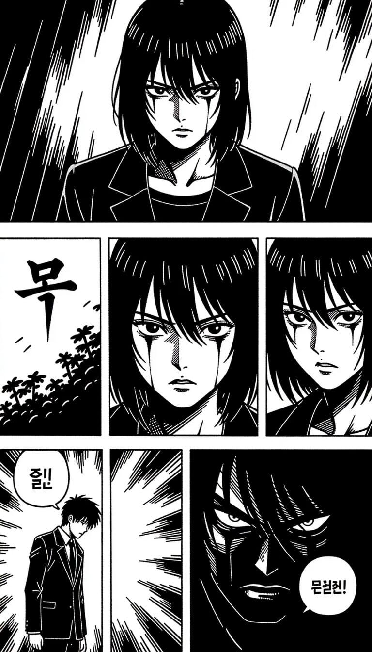 Korean Horror Manhwa Comic Page