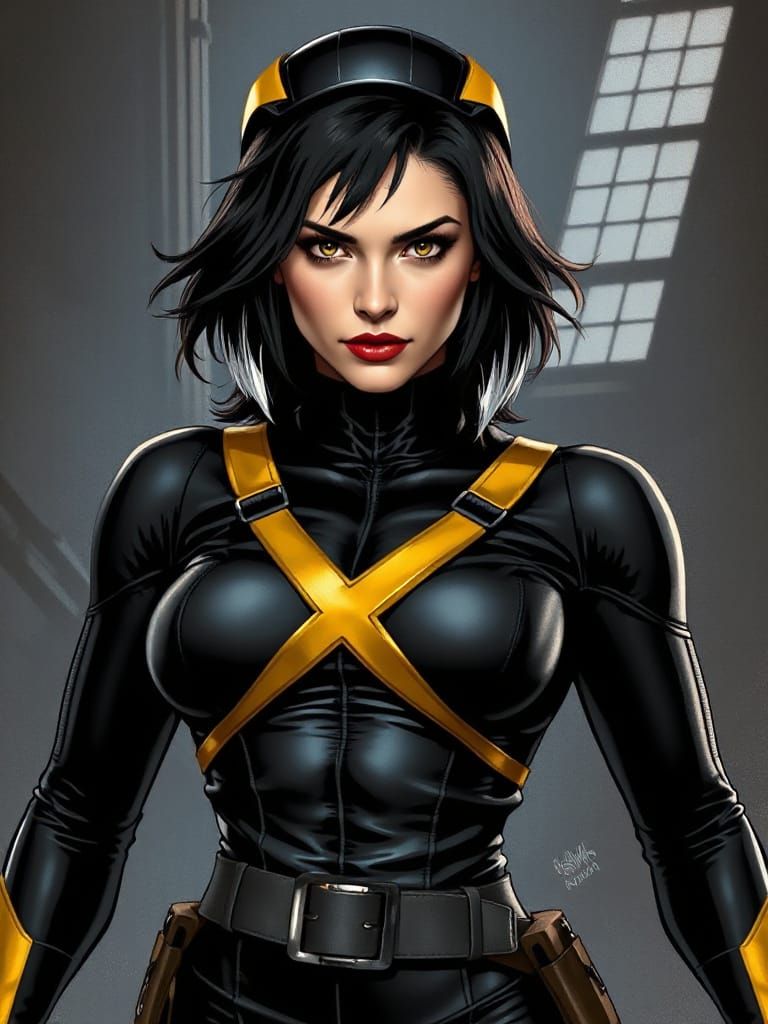 Emma Myers as Rogue in X-Men Costume, Athletic and Confident