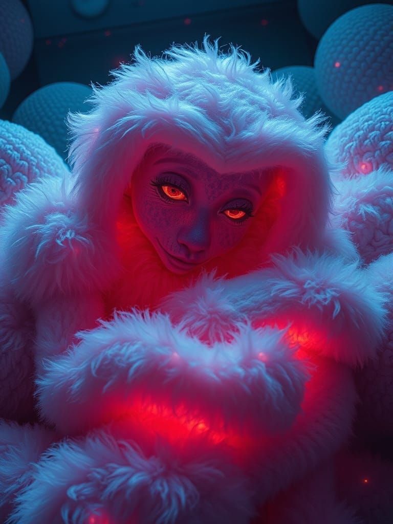 Surreal Steampunk Figures in Melancholic Scene