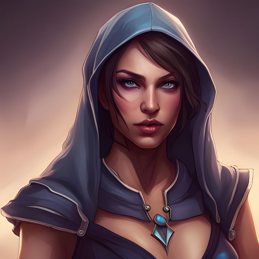 Fantasy Thief Portrait in Detailed Digital Art