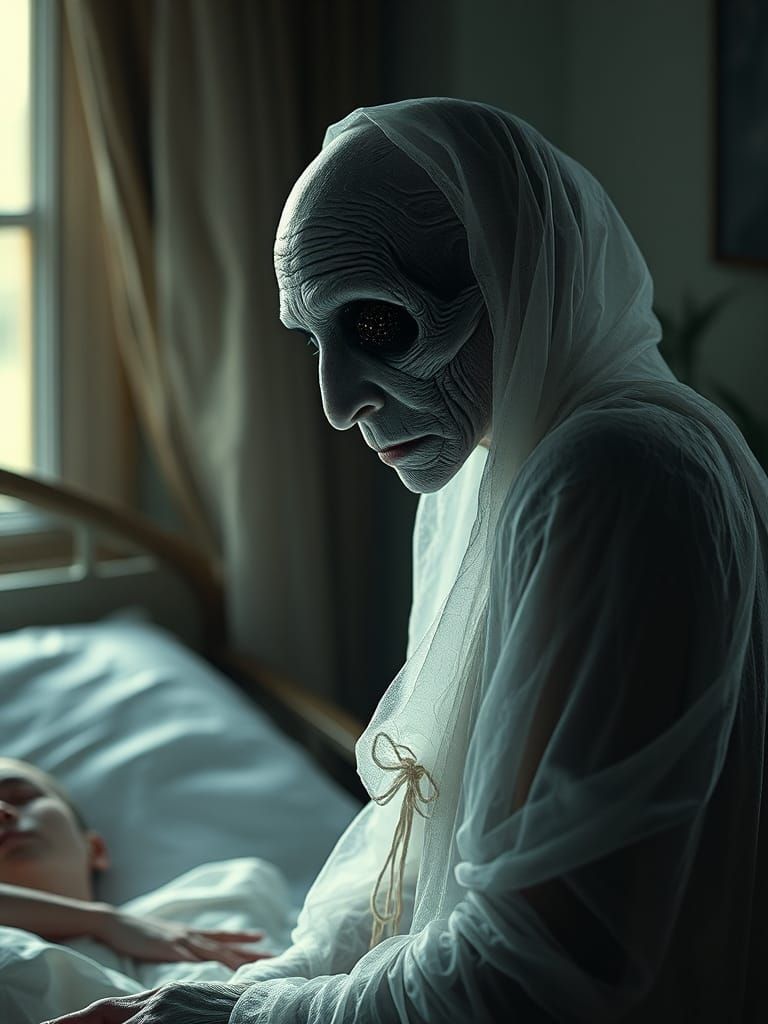 Ethereal Banshee Attends a Dying Patient