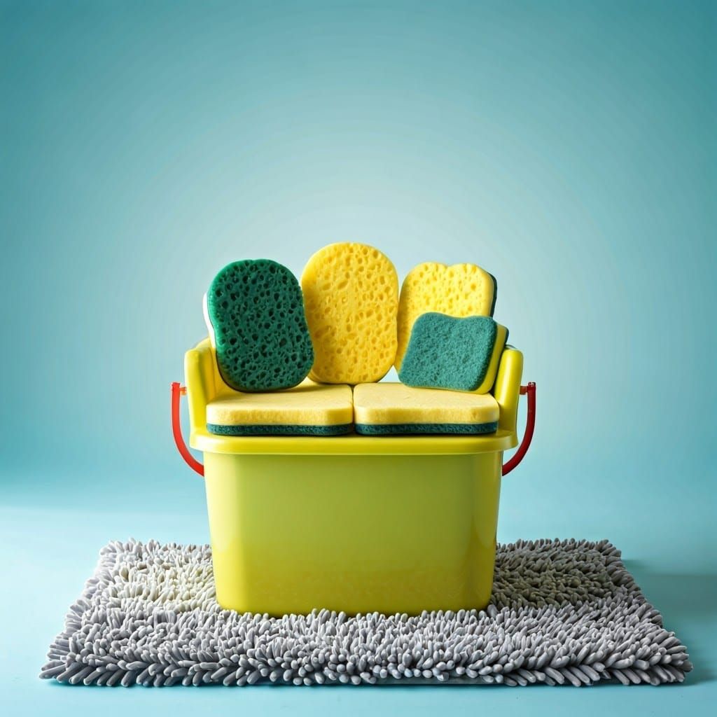 Surreal Repurposed Armchair in Pastel Hues