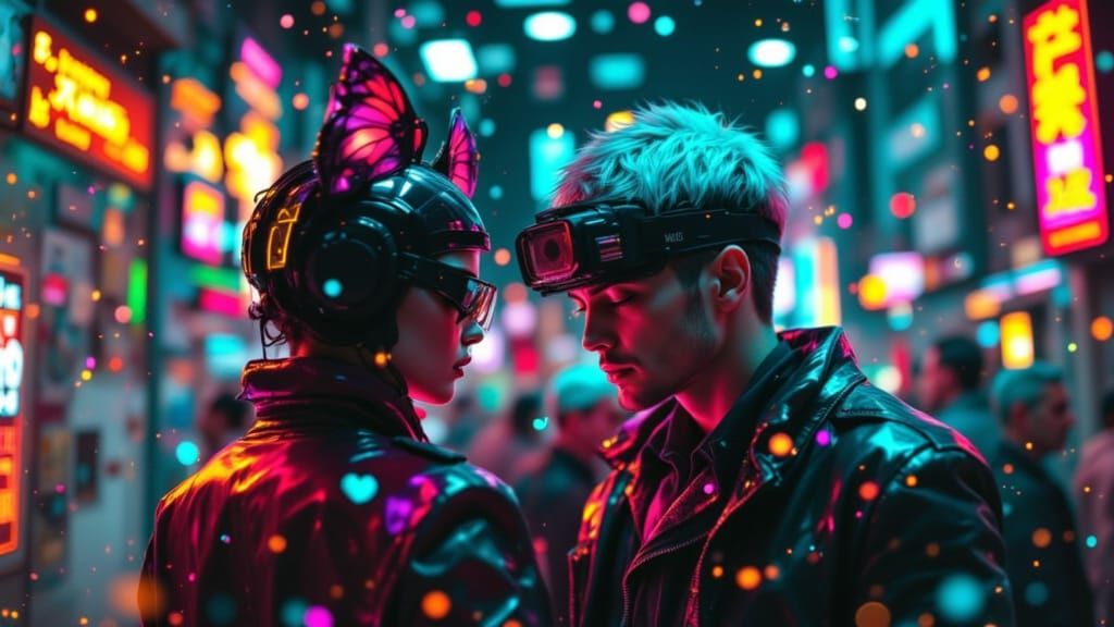 Neon Dreams Unfurl in a Cyberpunk Uprising