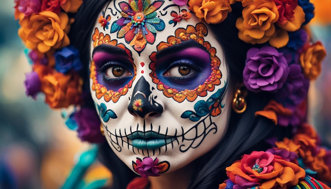 Mexican woman colored