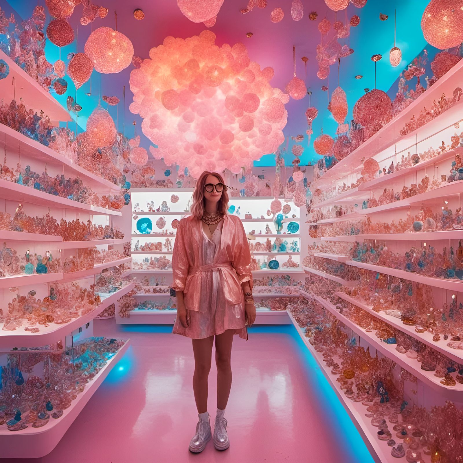 Amoeba Hipster on Miami Beach with Bling