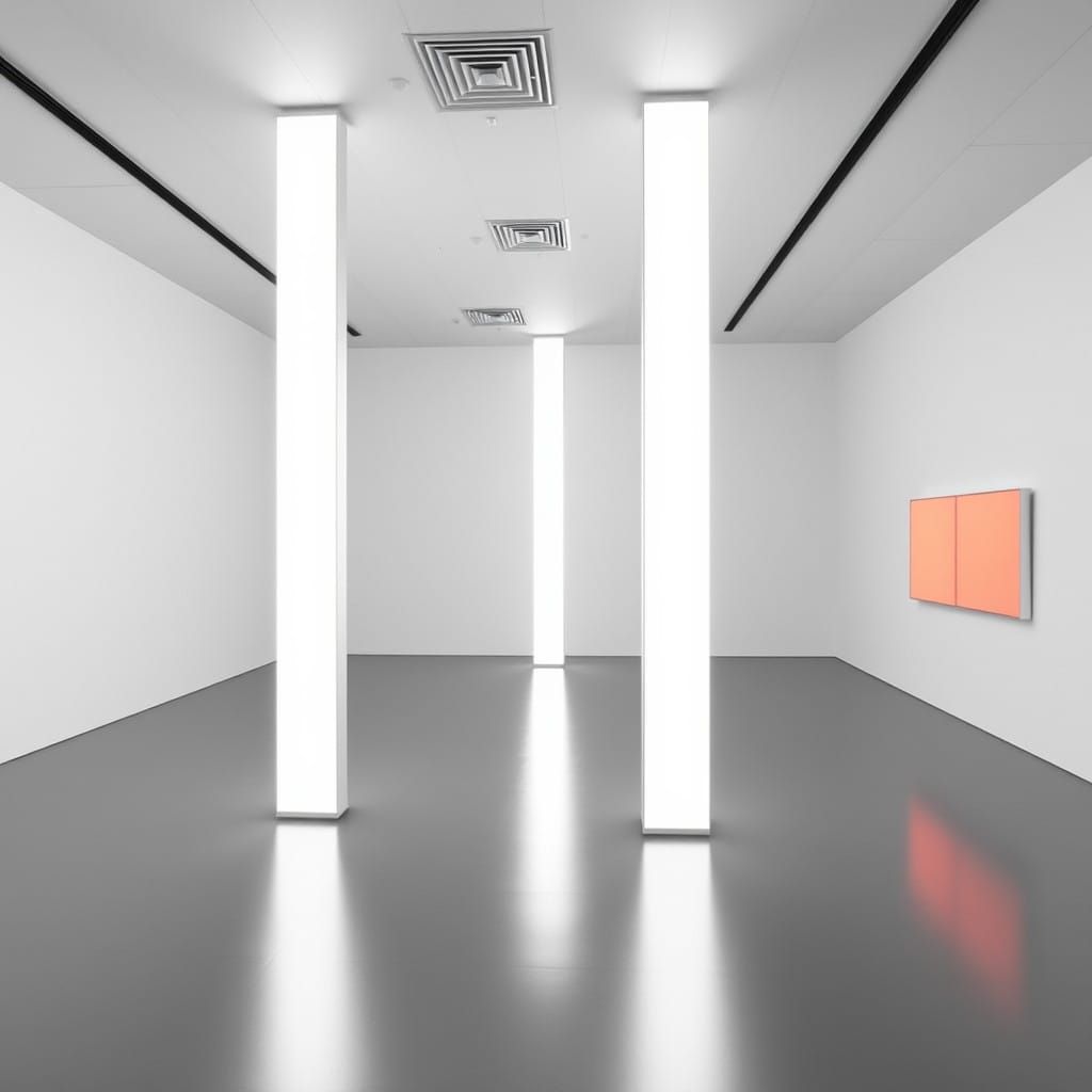 Minimalist Artworks by Influential Artists in a Monochromati...