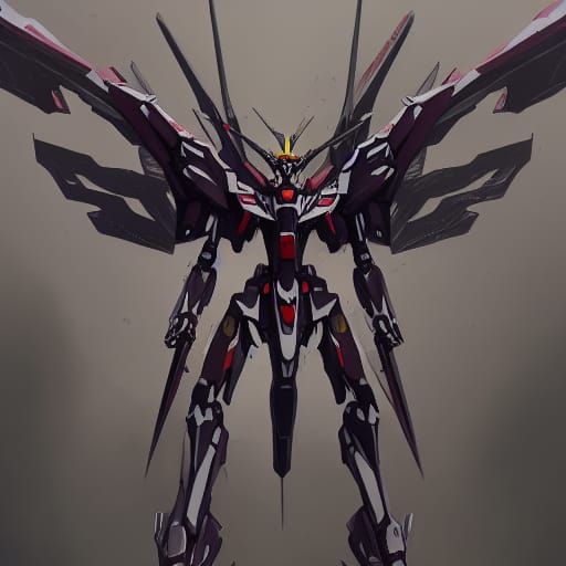 Robotic Insect Angel: Dark Fantasy Concept Art