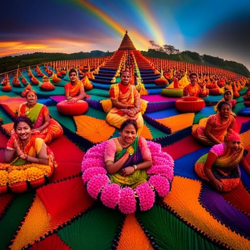 Vibrant Bathukamma Festival Celebration in Telangana