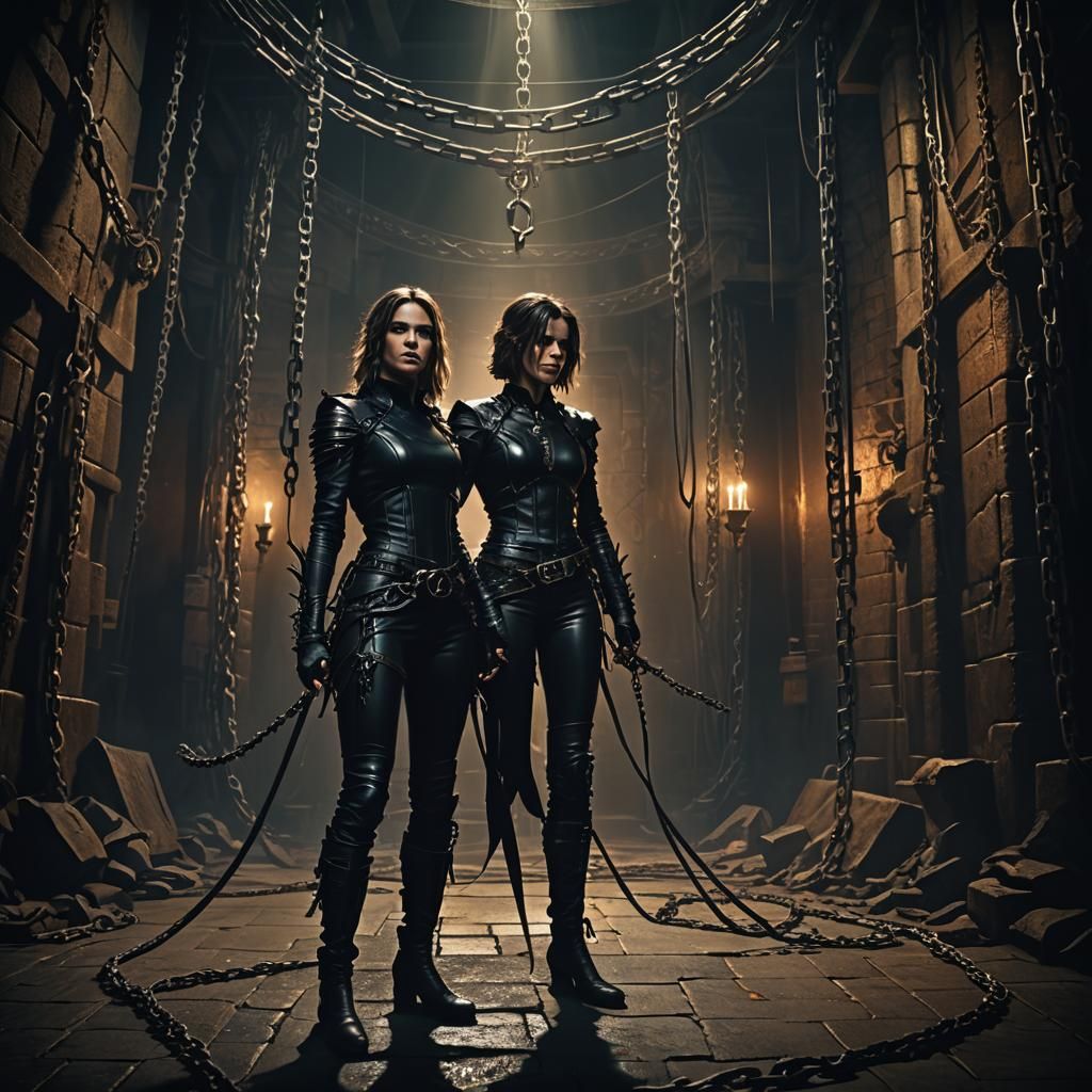 Dominant Woman in Dungeon: High-Fantasy Digital Art