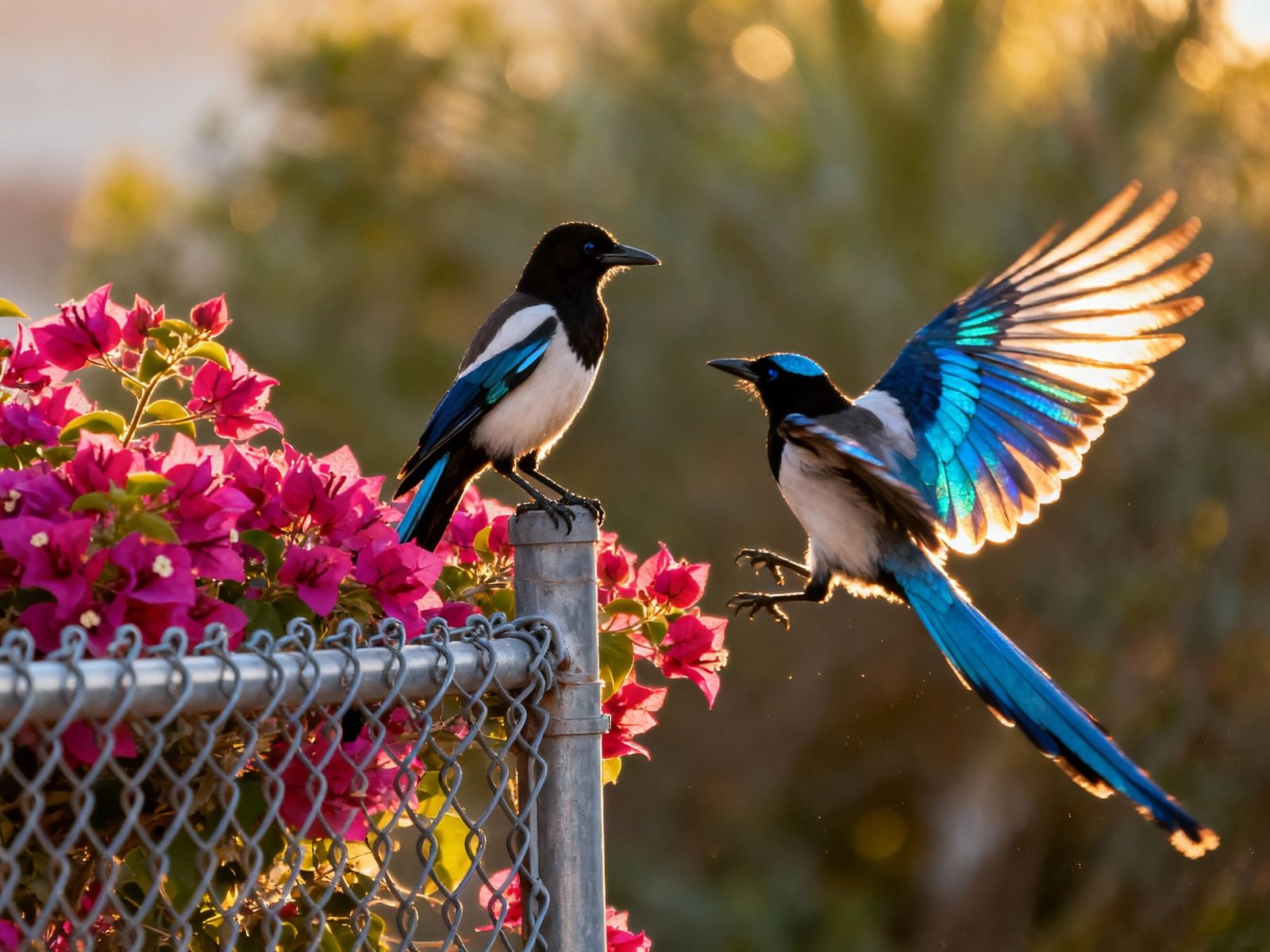 A Maghreb Magpie (Pica mauritanica)