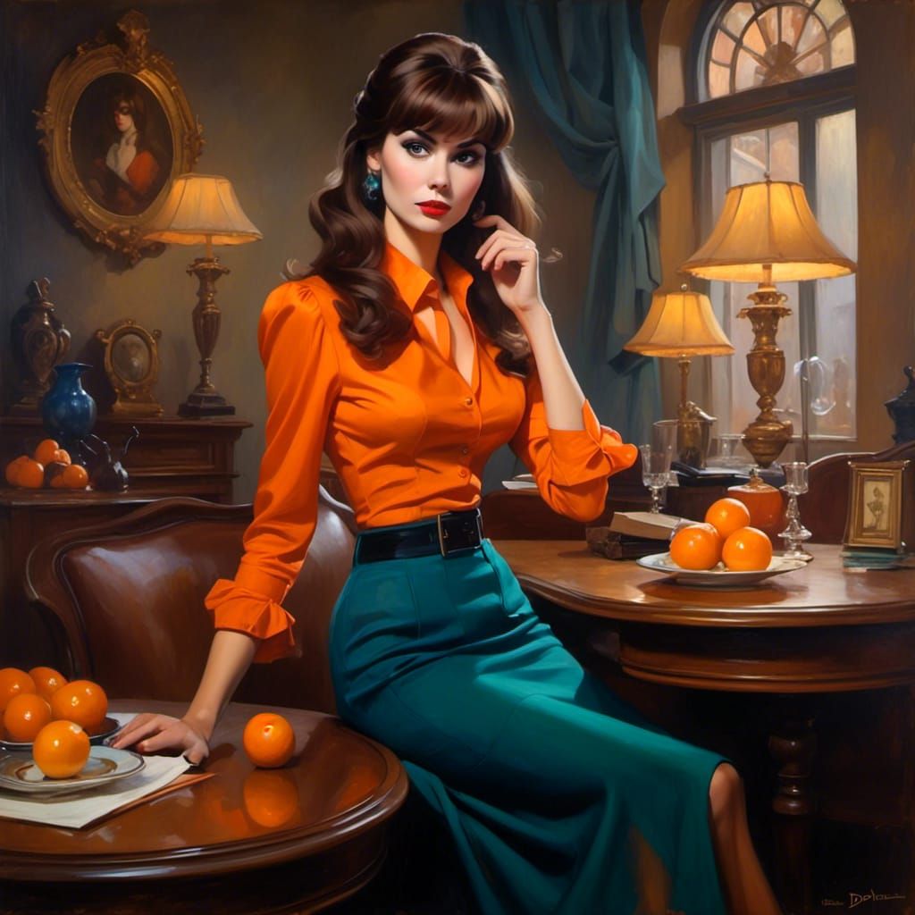 Velma from Scooby-Doo as Goth Woman