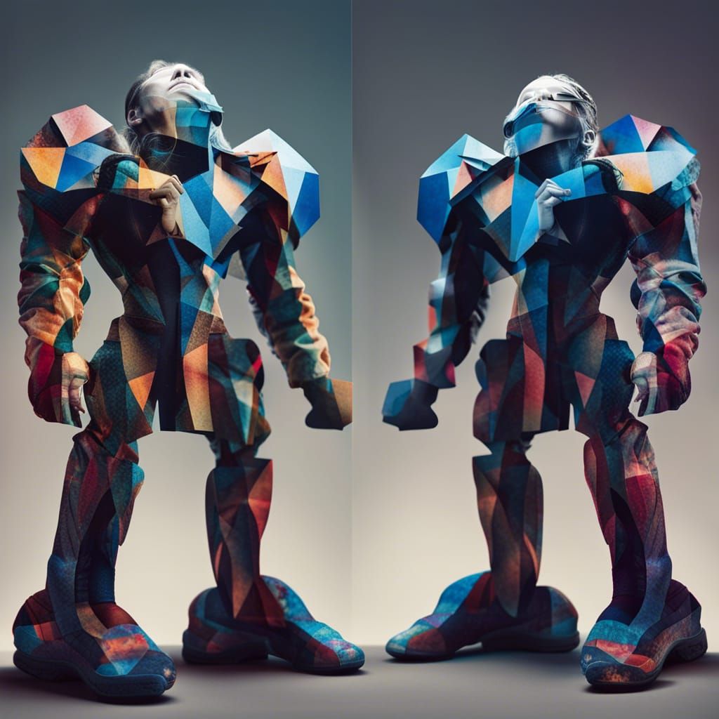 Fragmented Identity: Double Exposure Portrait