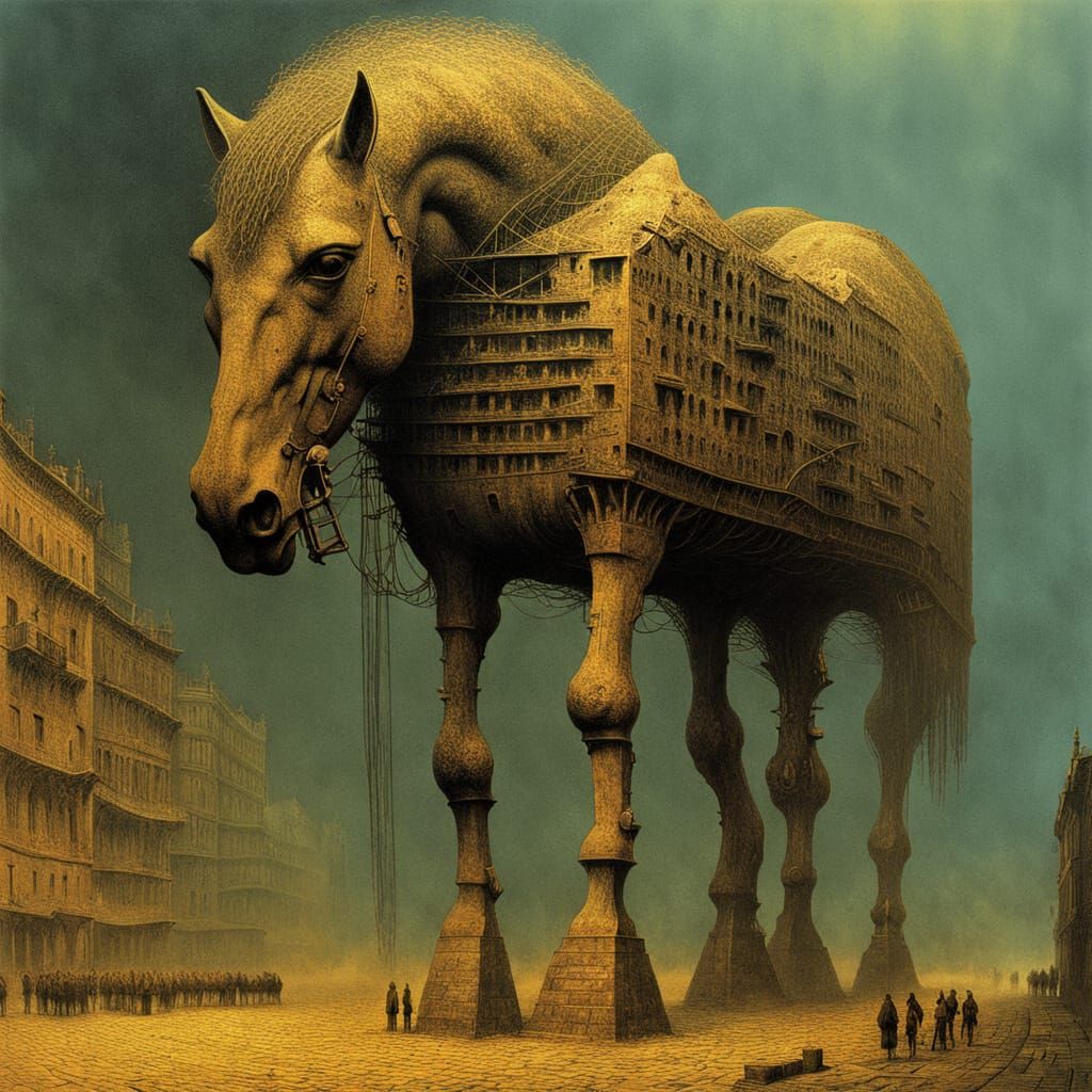 Beksiński Urban Megastructure Reveals Hidden Truth