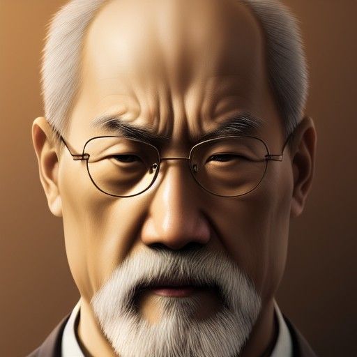 Sensei Wu Portrait in Artstation Style