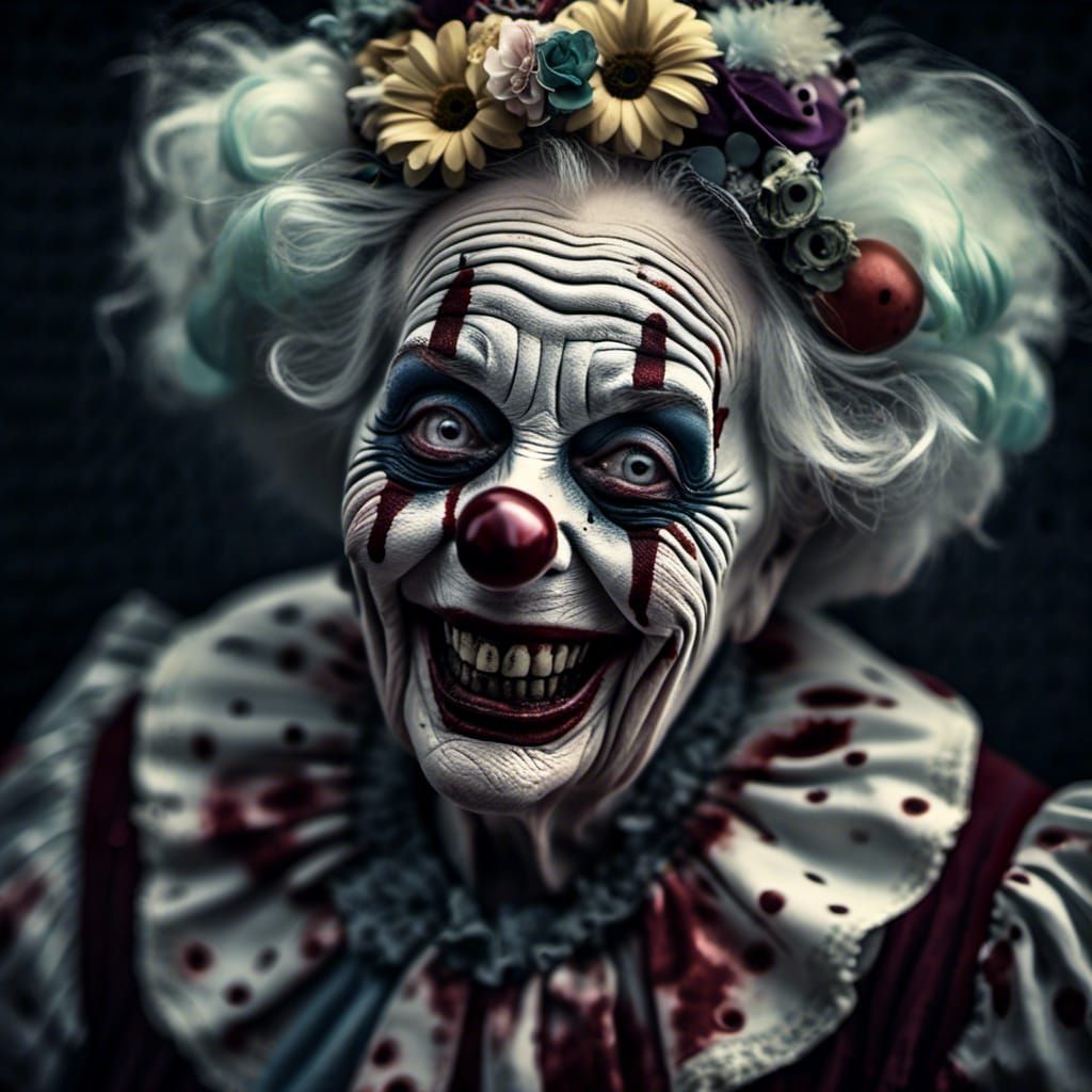 Grizelda the Zombie Granny Clown