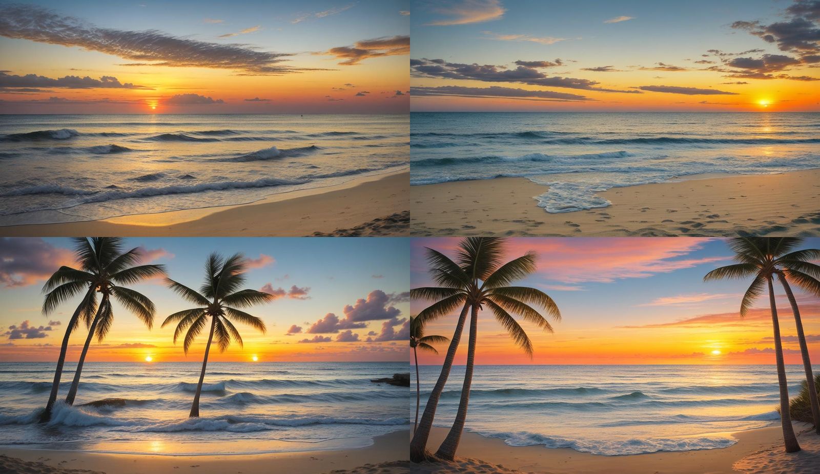 Tranquil Seaside Sunset Postcard Image