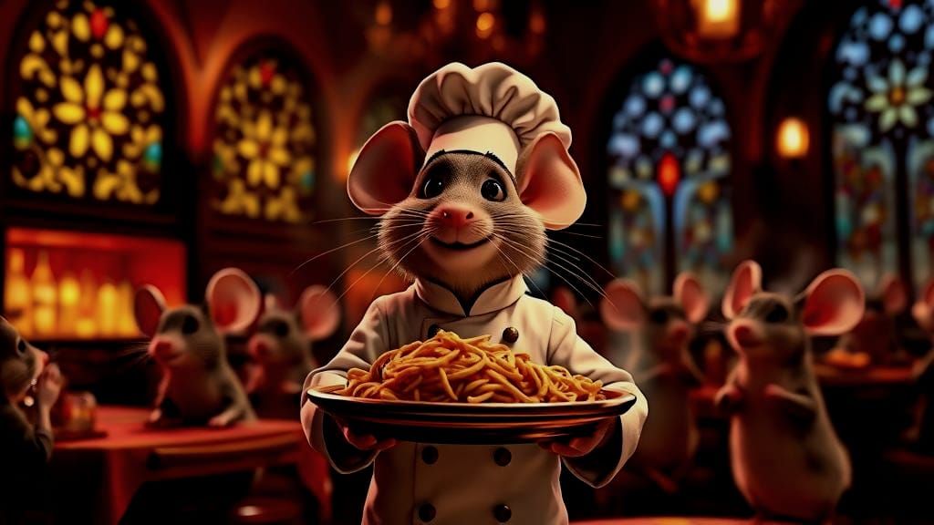 "Welcome to the Mousehole restaurant, where dreams are made (of cheese)."