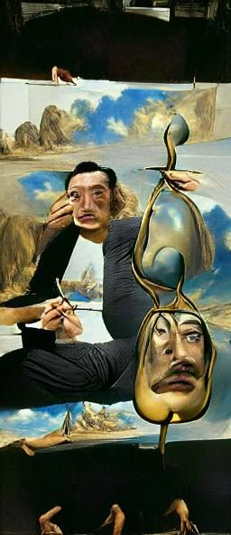Surreal Landscape in Dali Style