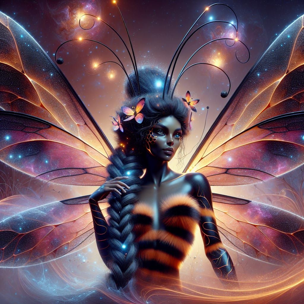 magical fairy/ queen bee hybrid