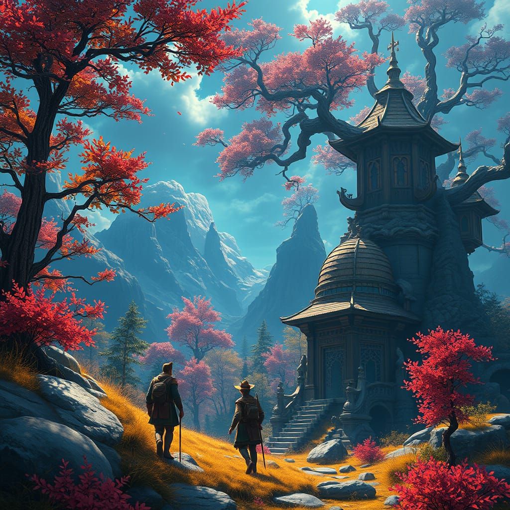 Fantastical Weekend Oasis in Vibrant Colors