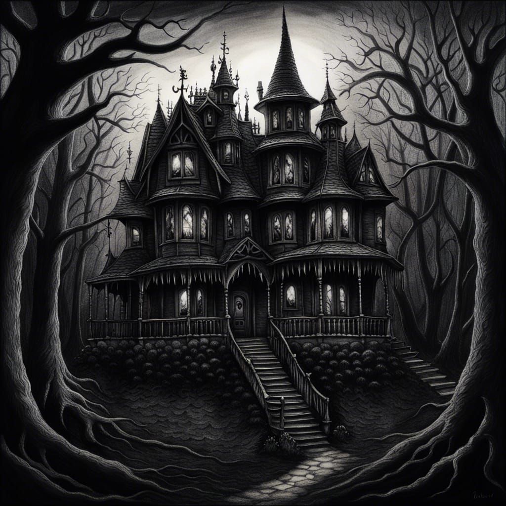 Haunted House in the Woods