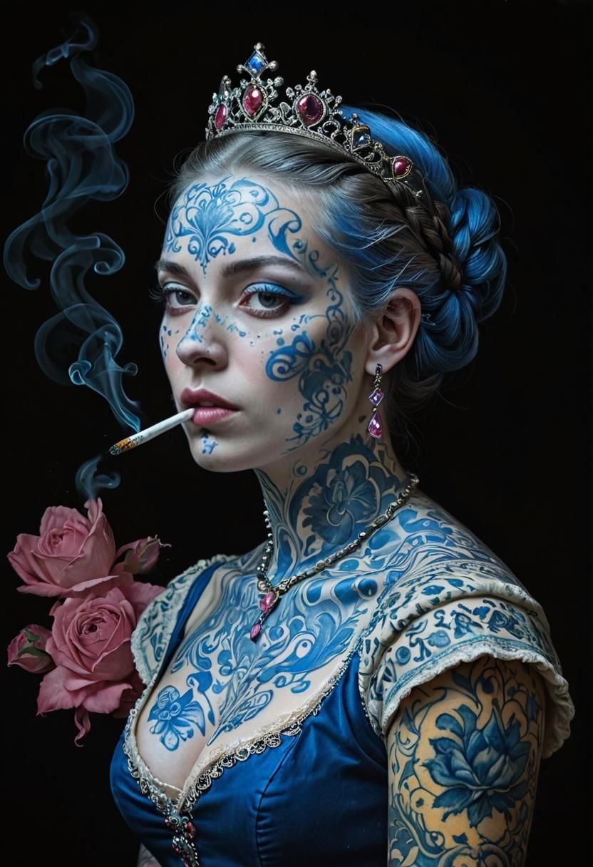 ‘The Girl with the Delft Blue Tattoo’ © UnitedStatesOfDaan 2...