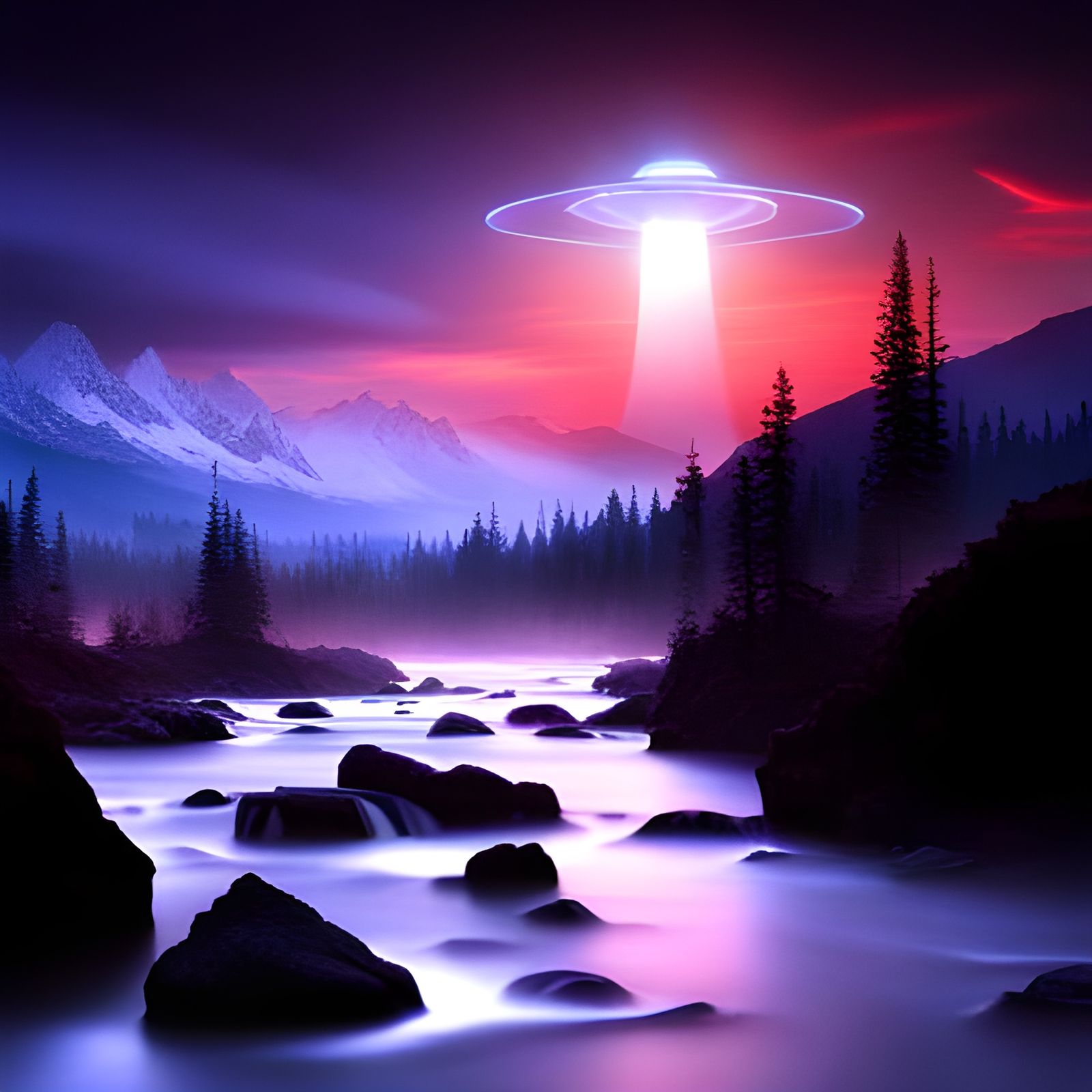 Mystical Ethereal UFOs in 8K Resolution
