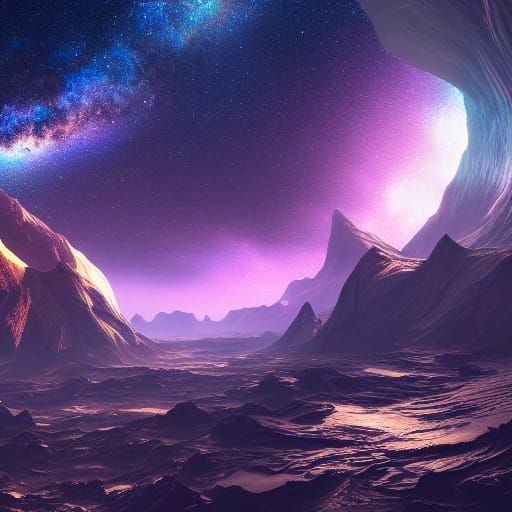 The Milky Way Galaxy: Detailed Matte Painting