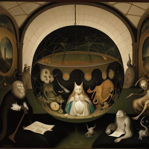 Relaxing Chamber of Stupidity: Bosch & Goya Inspired