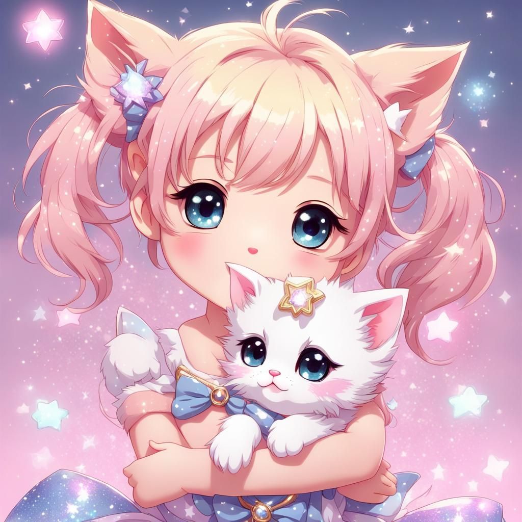 Anime Kittens and Puppies: Magical Girl Cuteness