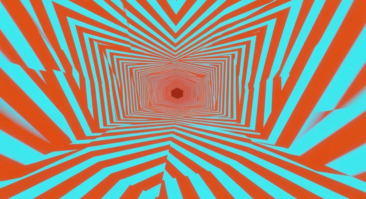 Neon Illusion in Magical Realism Style