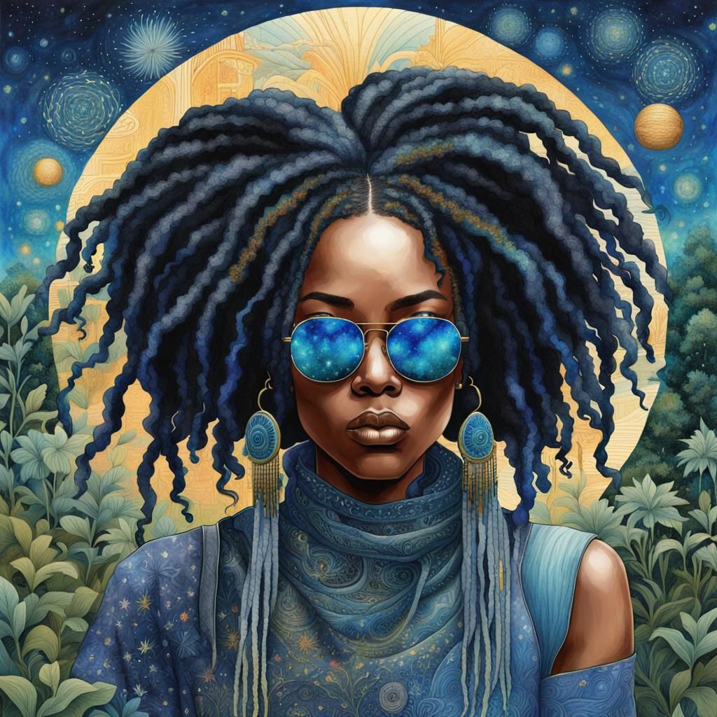 Dancehall Spice with Kaleidoscopic Dreads