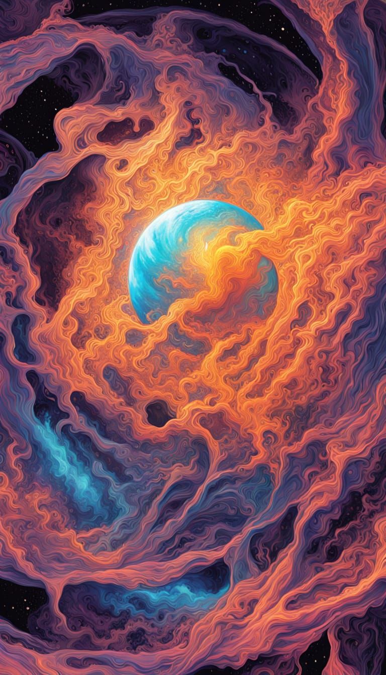 Zero Gravity Comets Evolve in Cosmic Dust Nebula