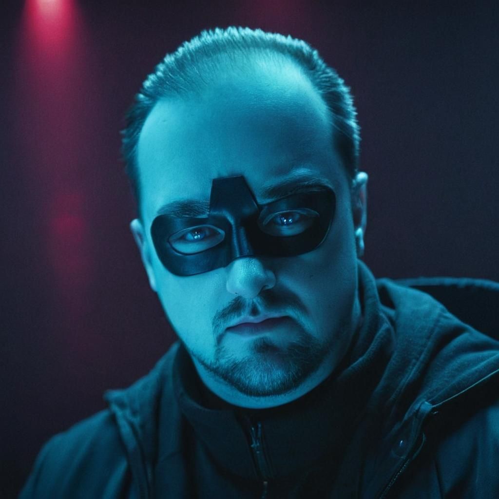 Electro's Intense Gaze: Cinematic Film Still