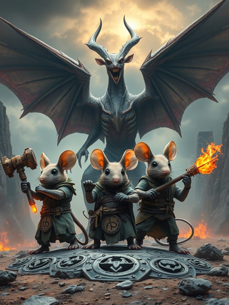 Cyberpunk Demon Hunters Stand Against Ancient Evil