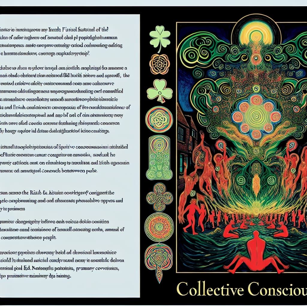 Irish Festival Poster: Collective Consciousness and Folklore