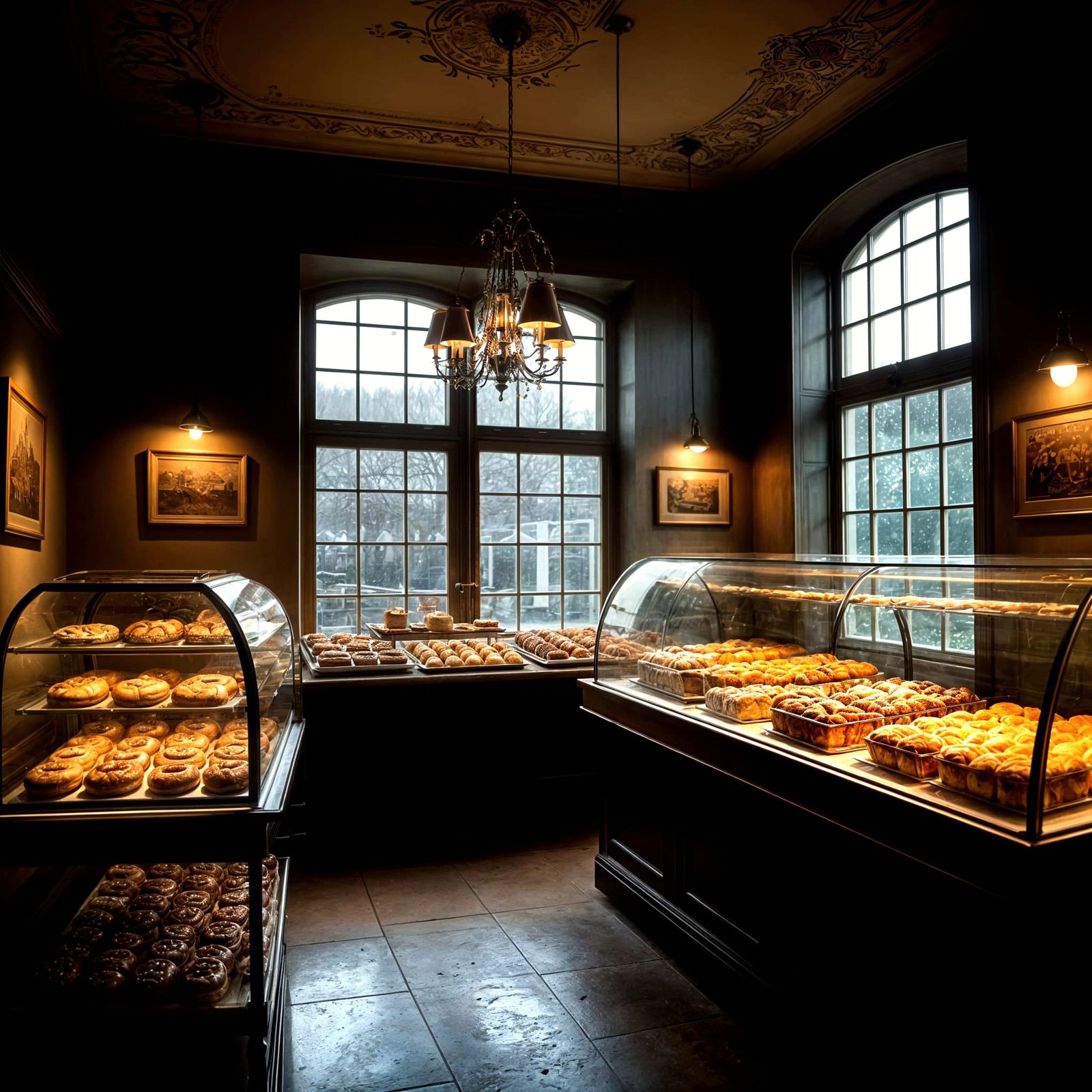Cozy British Bakery at Sunrise
