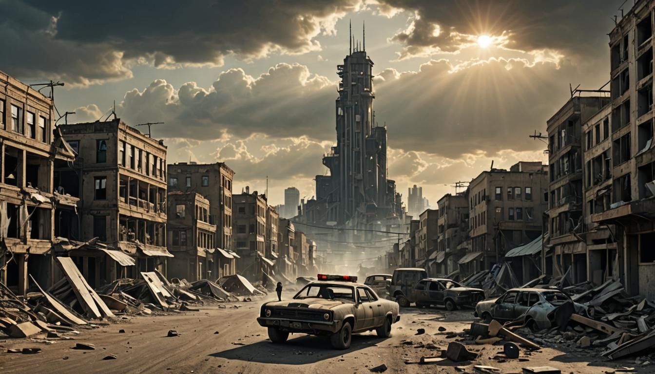 Dystopian Nanotech War Ravages Landscape