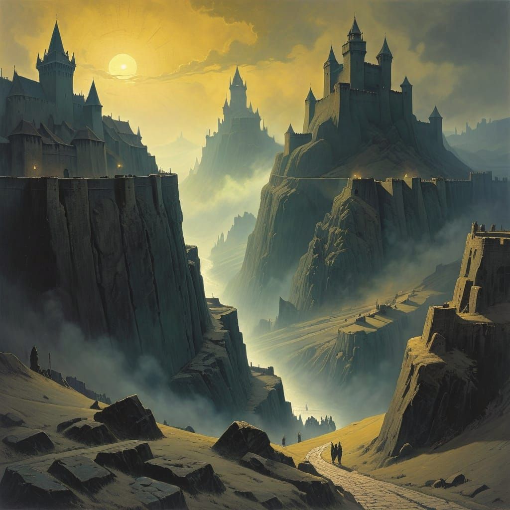 A Medieval Castle Under Siege in Embattlement Style